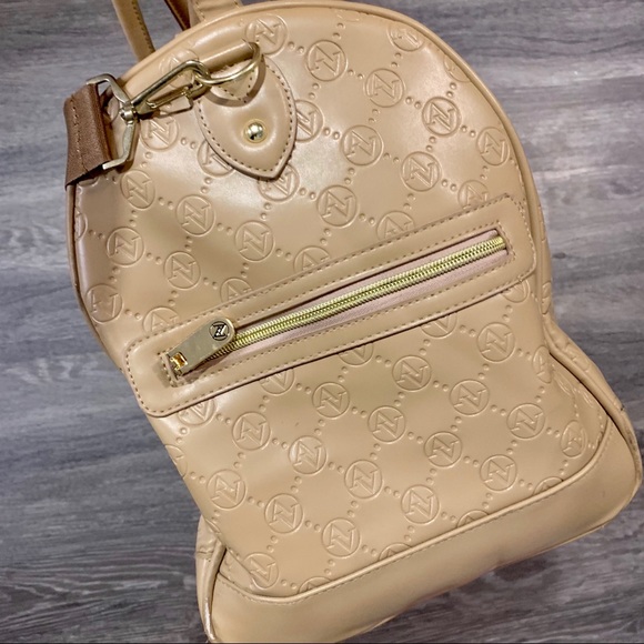 Adrienne vittadini travel bag, embossed duffle - Picture 7 of 7